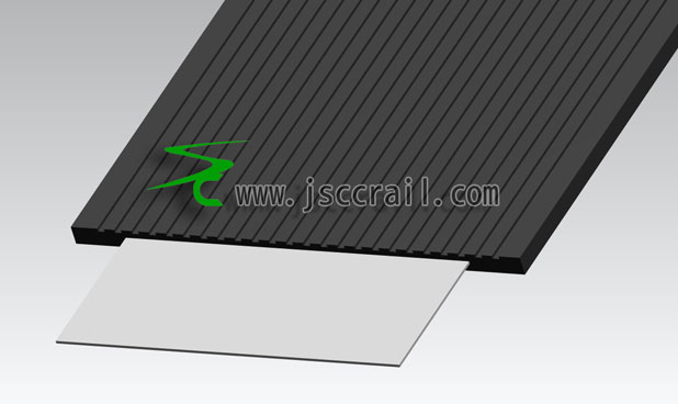 Crane rubber pads steel plate